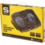 Cooling pad Serioux, SRXNCP025, Dimensiuni: 390*280*28mm, Compatibilitate maxima laptop: 17.3 inch, Numar ventilatoare: 4, Dimen